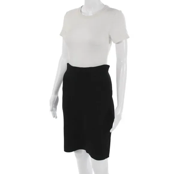 Alexander Wang Womens Straight Pencil Skirt Black Polyester Blend Size L - Picture 2 of 5